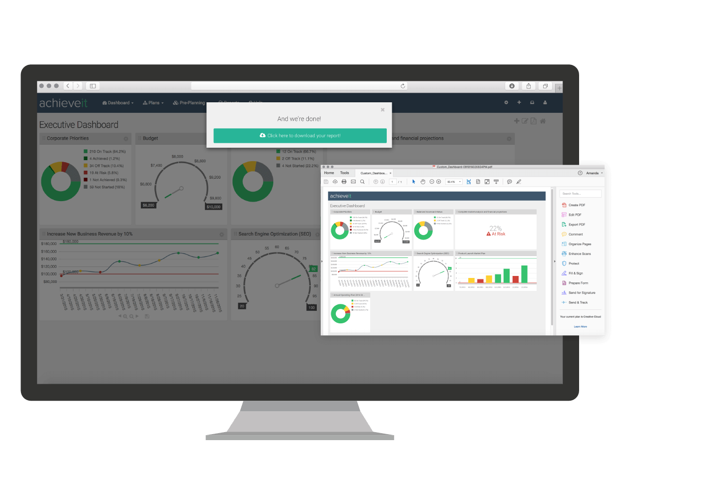 Insightdashboard Executive Dashboard Achieveit Com